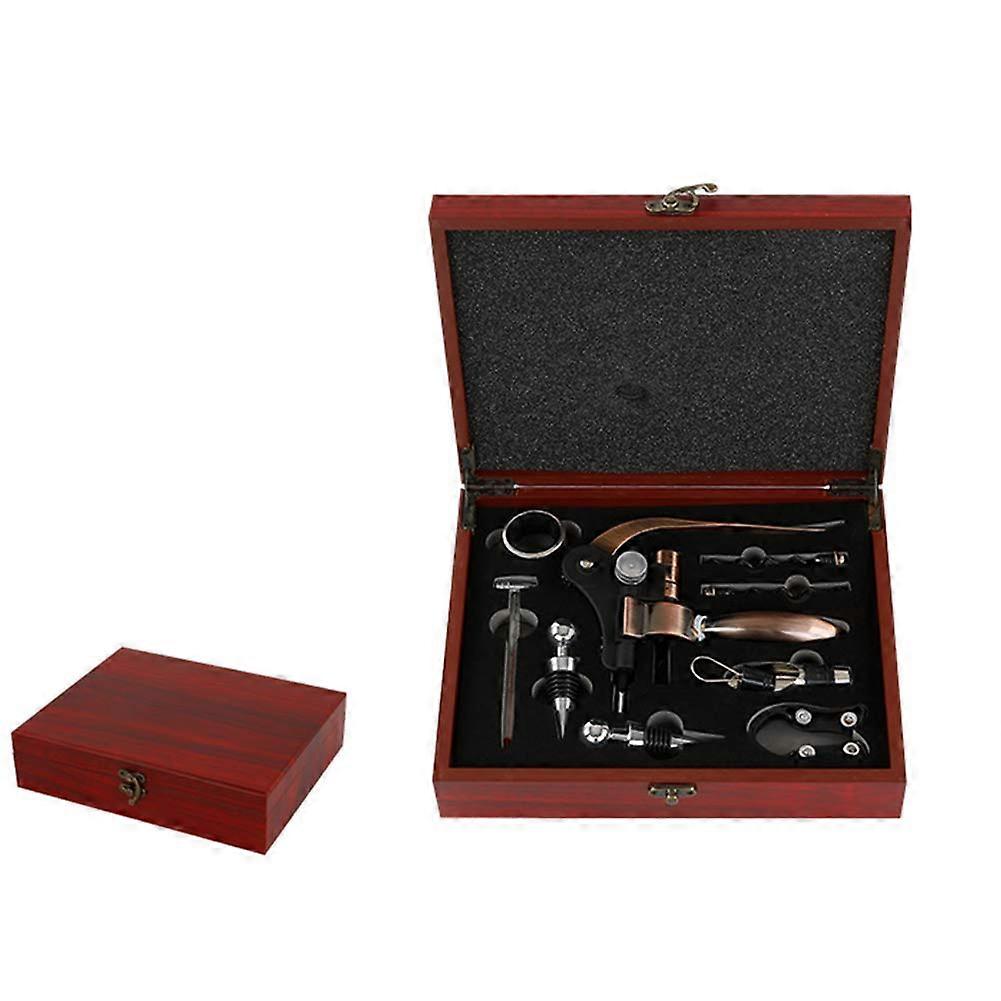 Rabbit Shape Alloy Corkscrew, Corkscrew, Home Business Bar, Restaurant, Opener, Set, Tool Combination Gift Box (Set of 9),A(B)