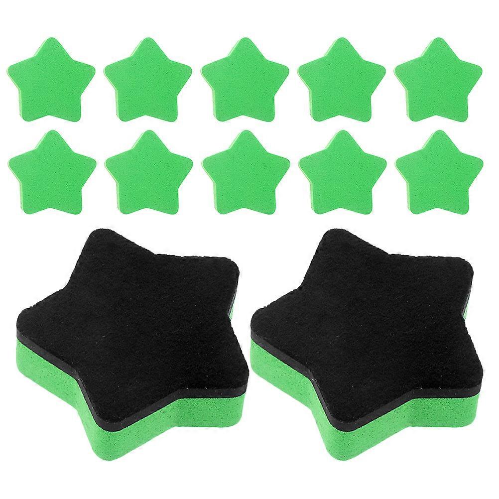 White Board Dry Erasers Green Feature Whiteboard Erasers For Home Use 5 50X5 50X2 00CM Erase 12Pcs