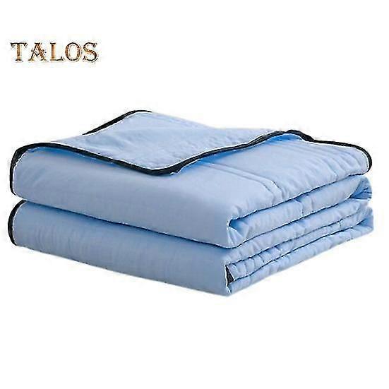 Summer Air Conditioning Quilt Solid Color Machine Washable 2 Persons Rectangle Lightweight Night Sweats Cooling Comforter Sleeping Blanket