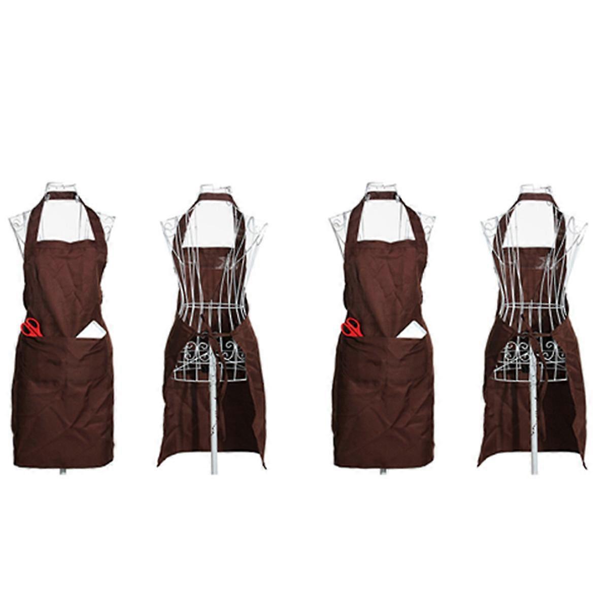 Plain Apron Front Pocket - Brown