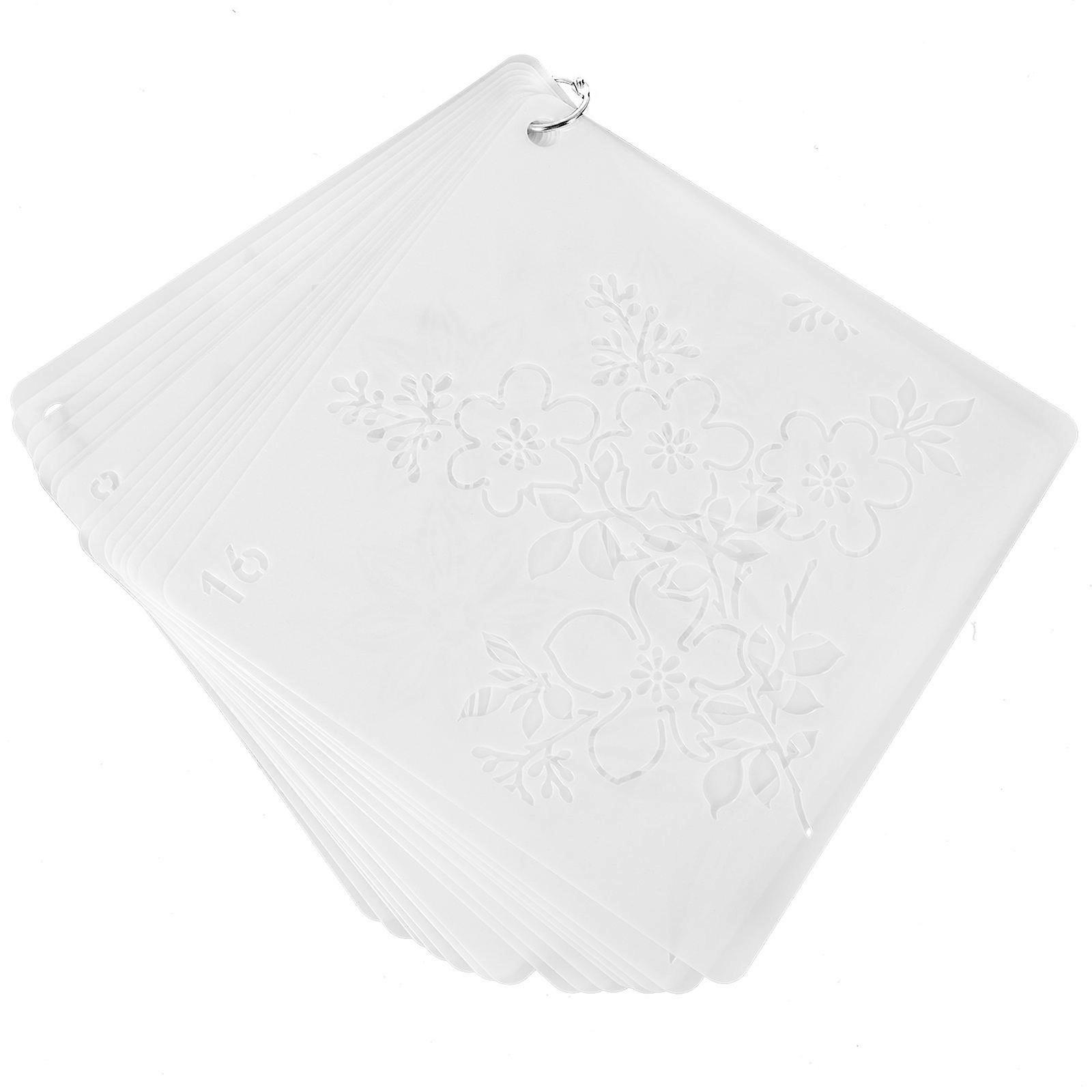 Spring Drawing Templates Sunflower Series Theme DIY Painting Hollow Templates for Students Washable 15x15cm 20Pcs