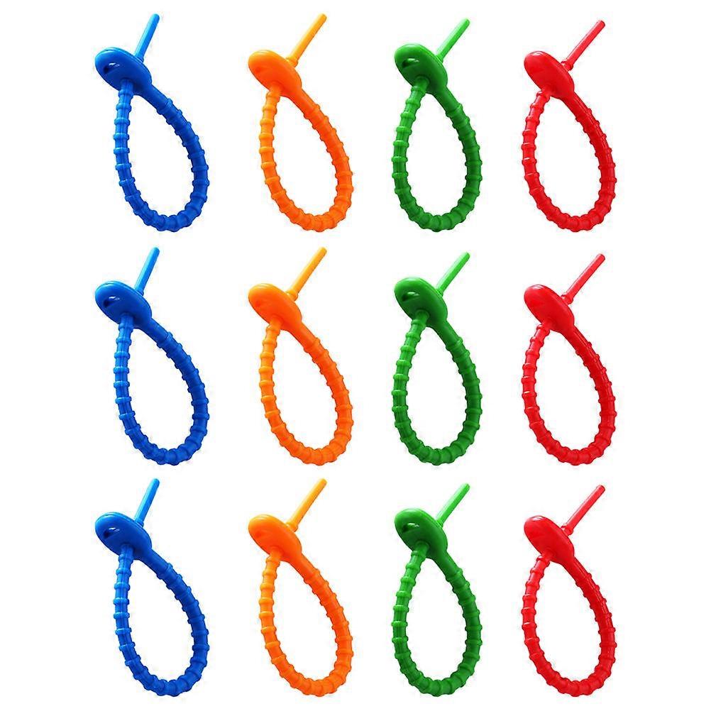 Silicone Cable Ties Cord Organizer Break Resistance Durable For Laptop Charging Cords 12Pcs