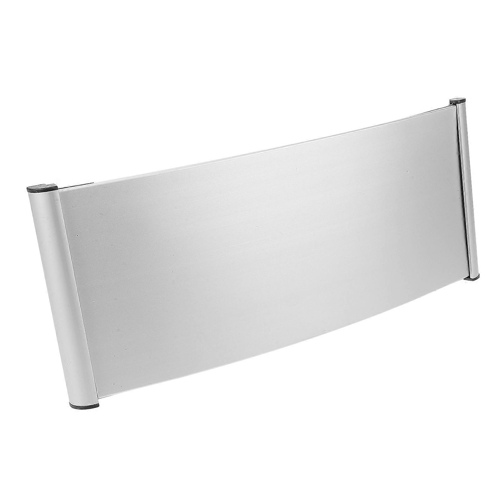 Durable Aluminum Alloy Door Name Plate for Office Business Sign, Lightweight Blank Sign with Curved Slot Design