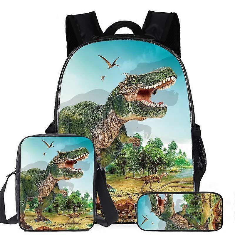 Student backpack three piece set cartoon backpack