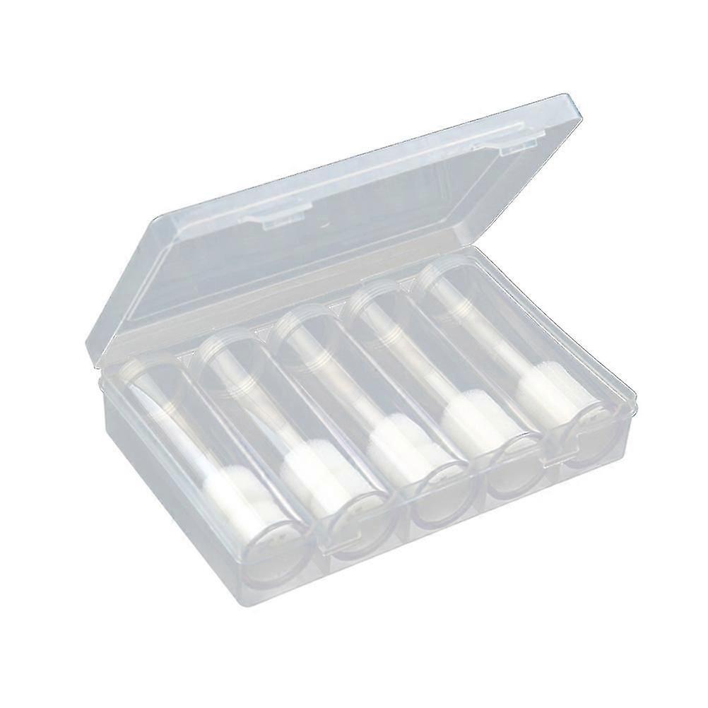 6 Pcs Plastic Go Containers Round Coin Box Coin Storage Case Coin Rolls Wrappers Plastic Coin Holders