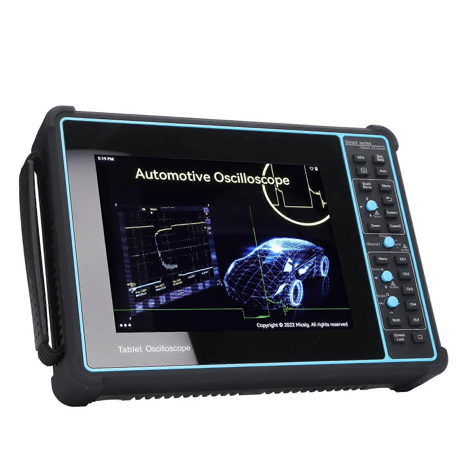 Oscilloscopio per tablet 100 MHz 4 canali 70 Mpts 1GSa / s 8 pollici LCD Touch Screen oscilloscopio digitale