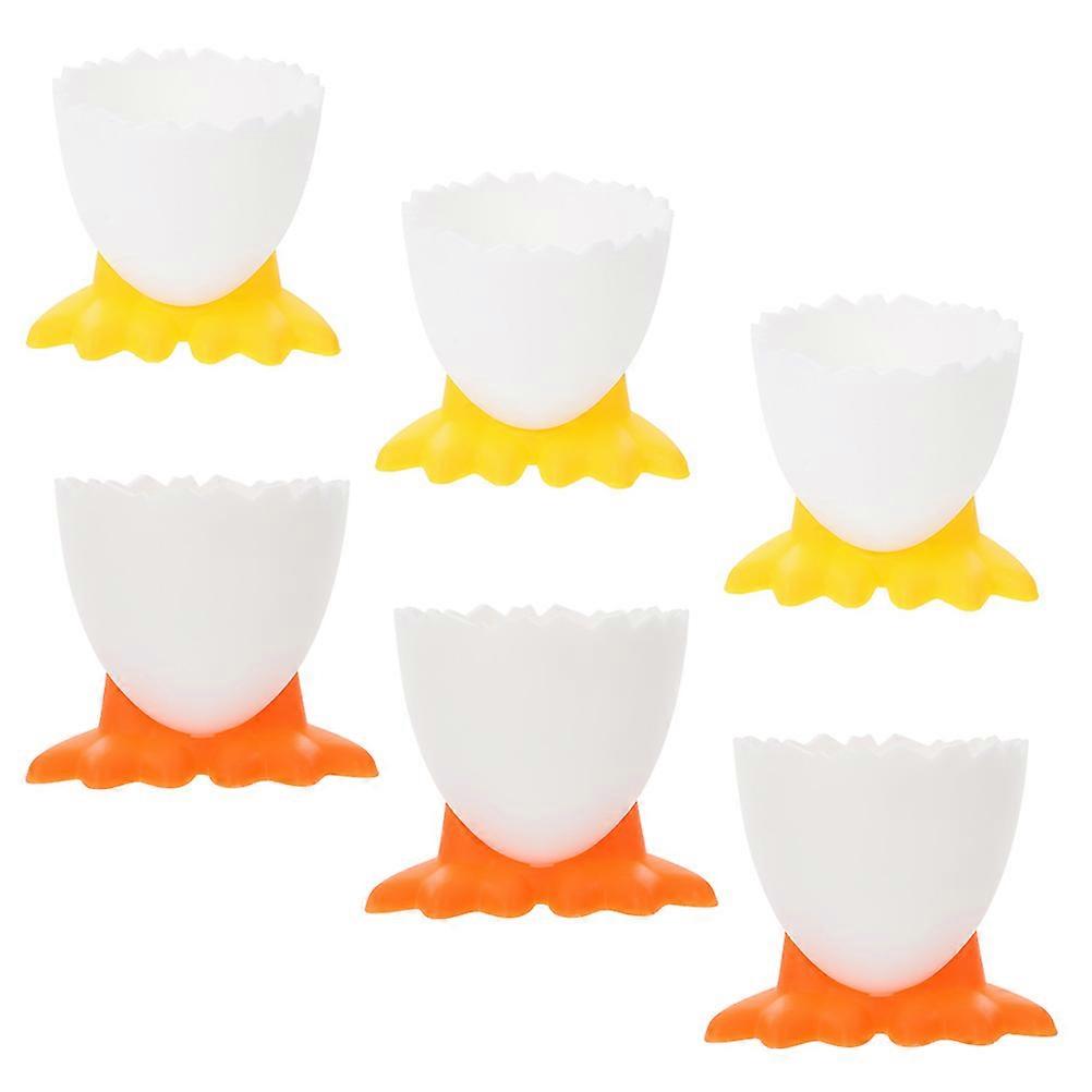 Egg Container Egg Racks for Dining Room PP Material 4.6X4.6X4.5CM Egg Storage Stand 6Pcs