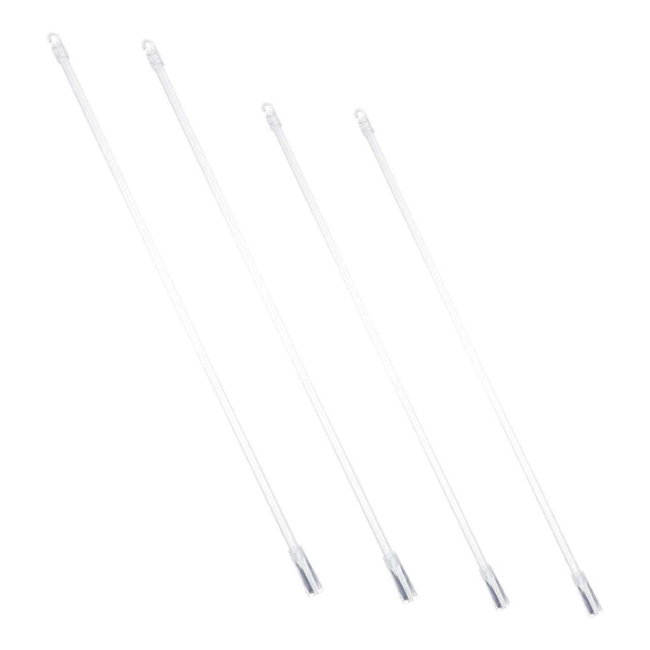 4 Pieces Vertical Blind Rods with Hooks, Durable Long Control Rods for Easy Curtain Movement, Robust Material