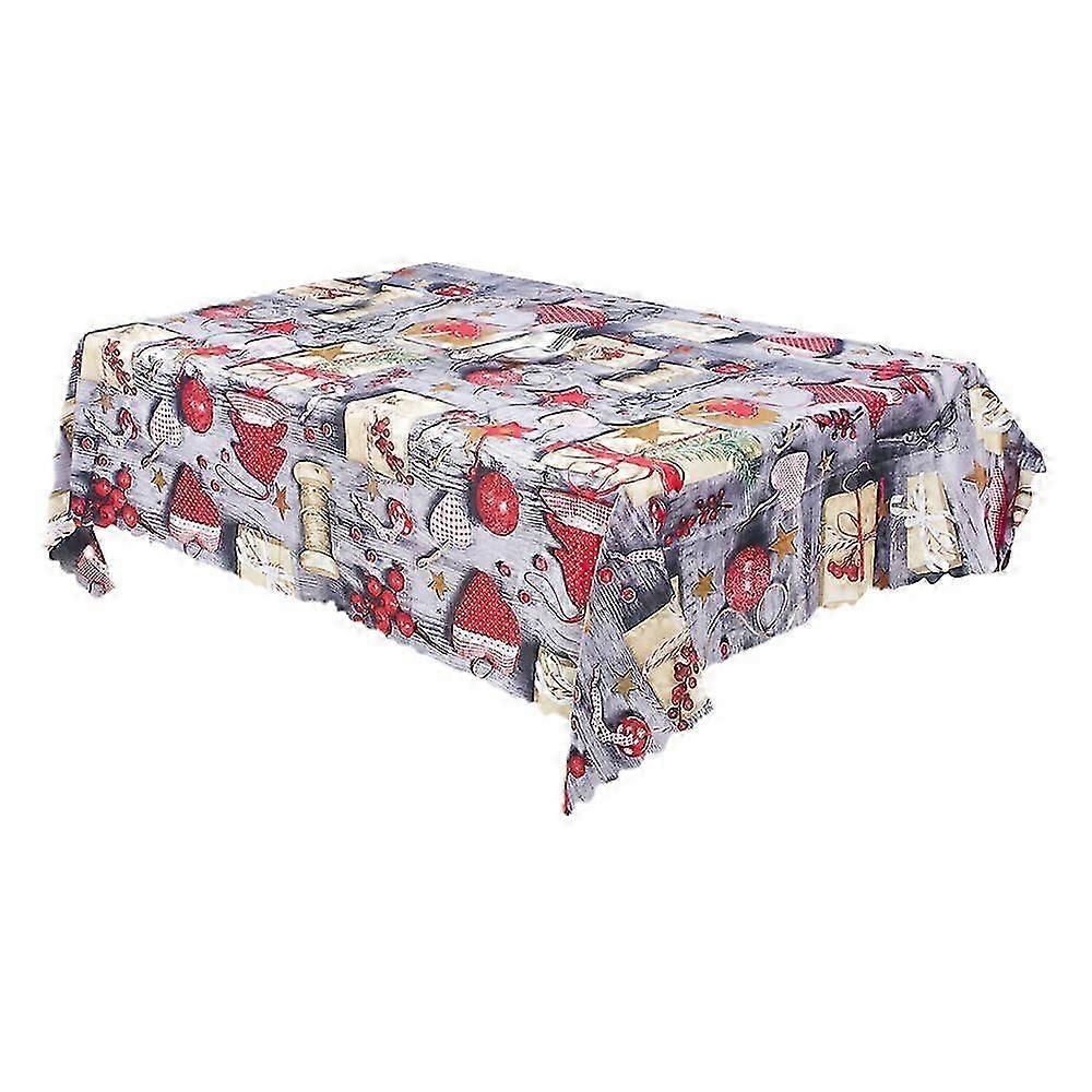 Waterproof Christmas Rectangle Table Cloth for Dining Room Kitchen Decor