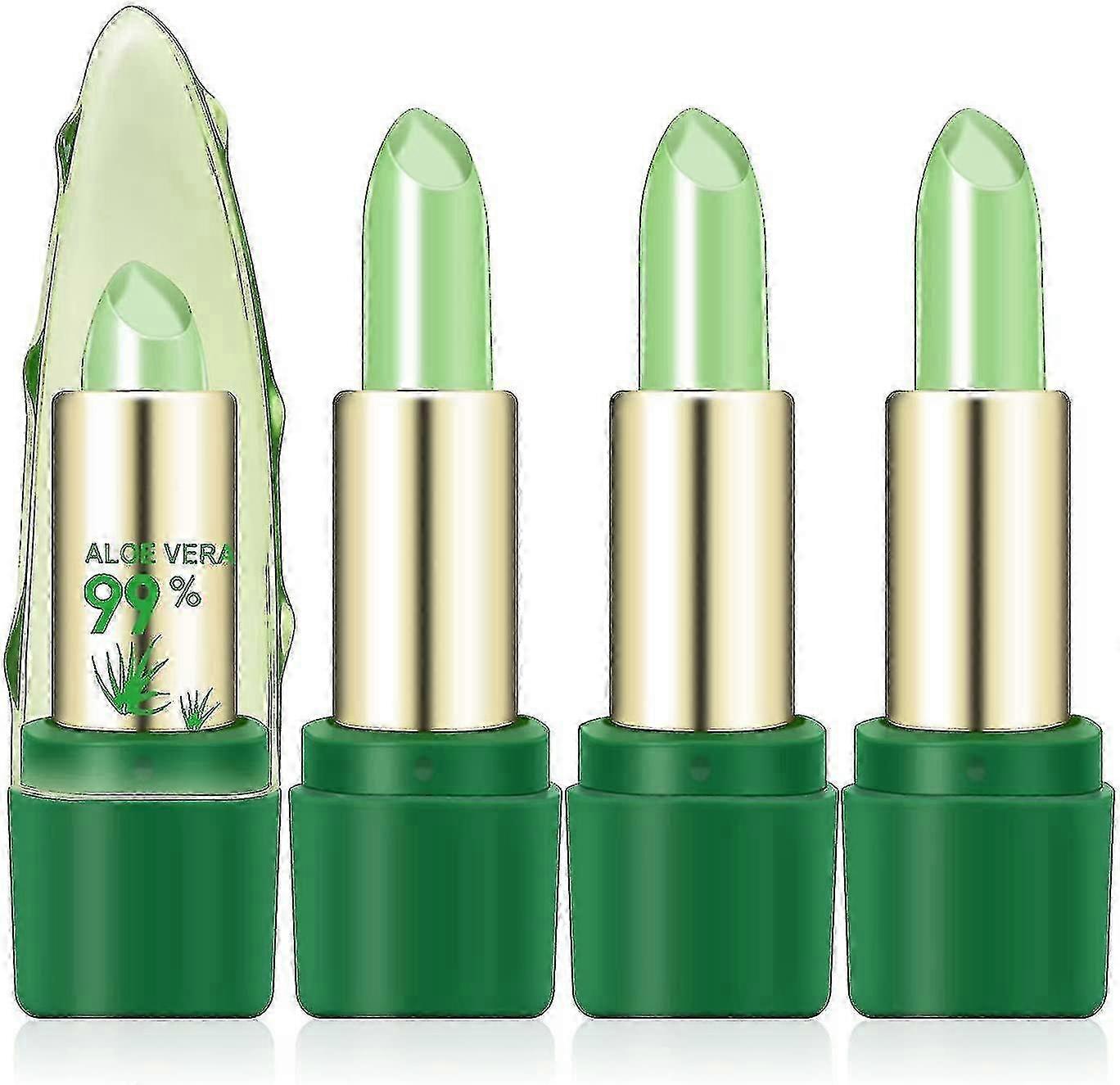 2025 3pcs Aloe Vera Lipstick Magic Temperature Color Change Lipstick Makeup Set
