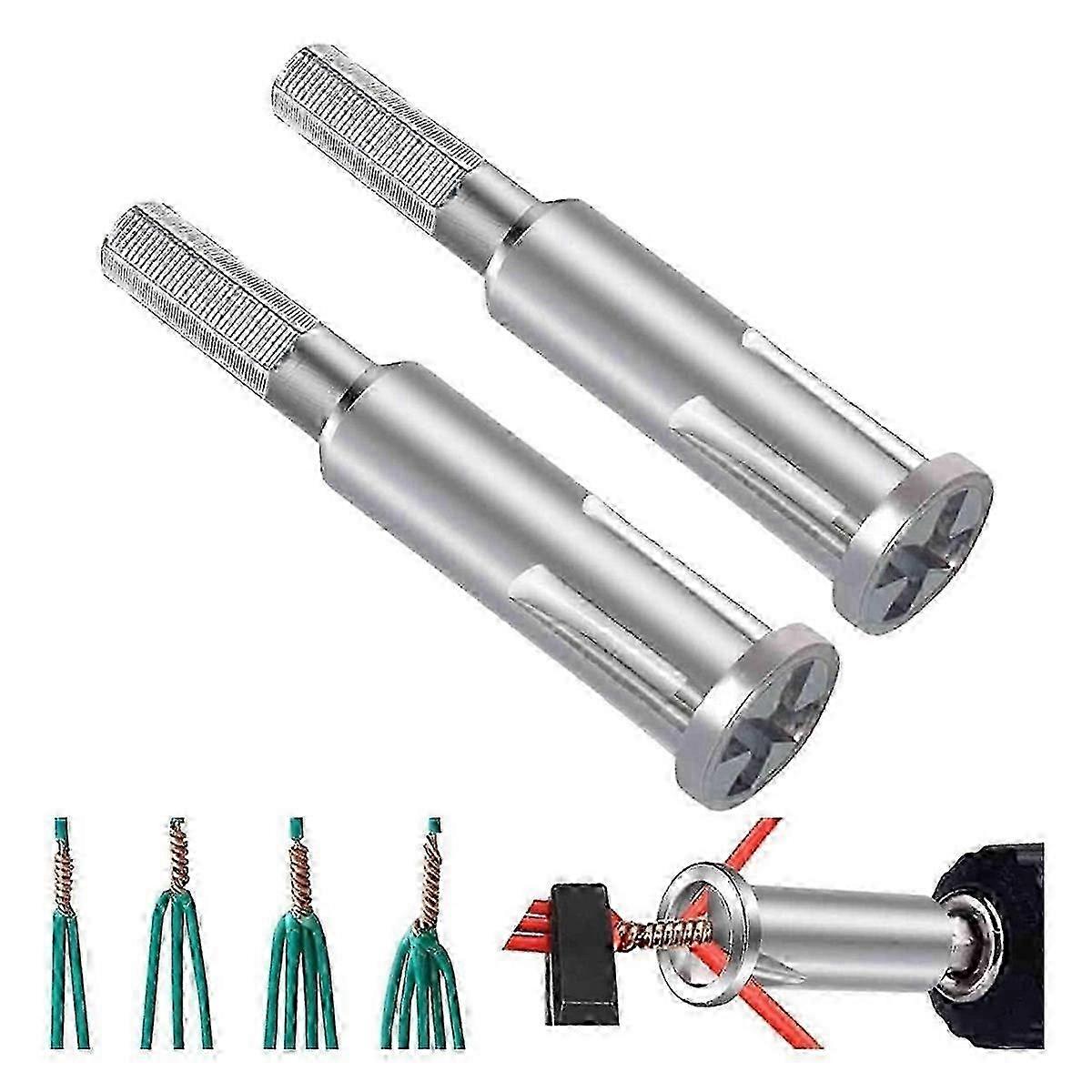 Automatic Wire Stripper and Twisting Tool for Drill, Updated Cable Wire Connector Tool