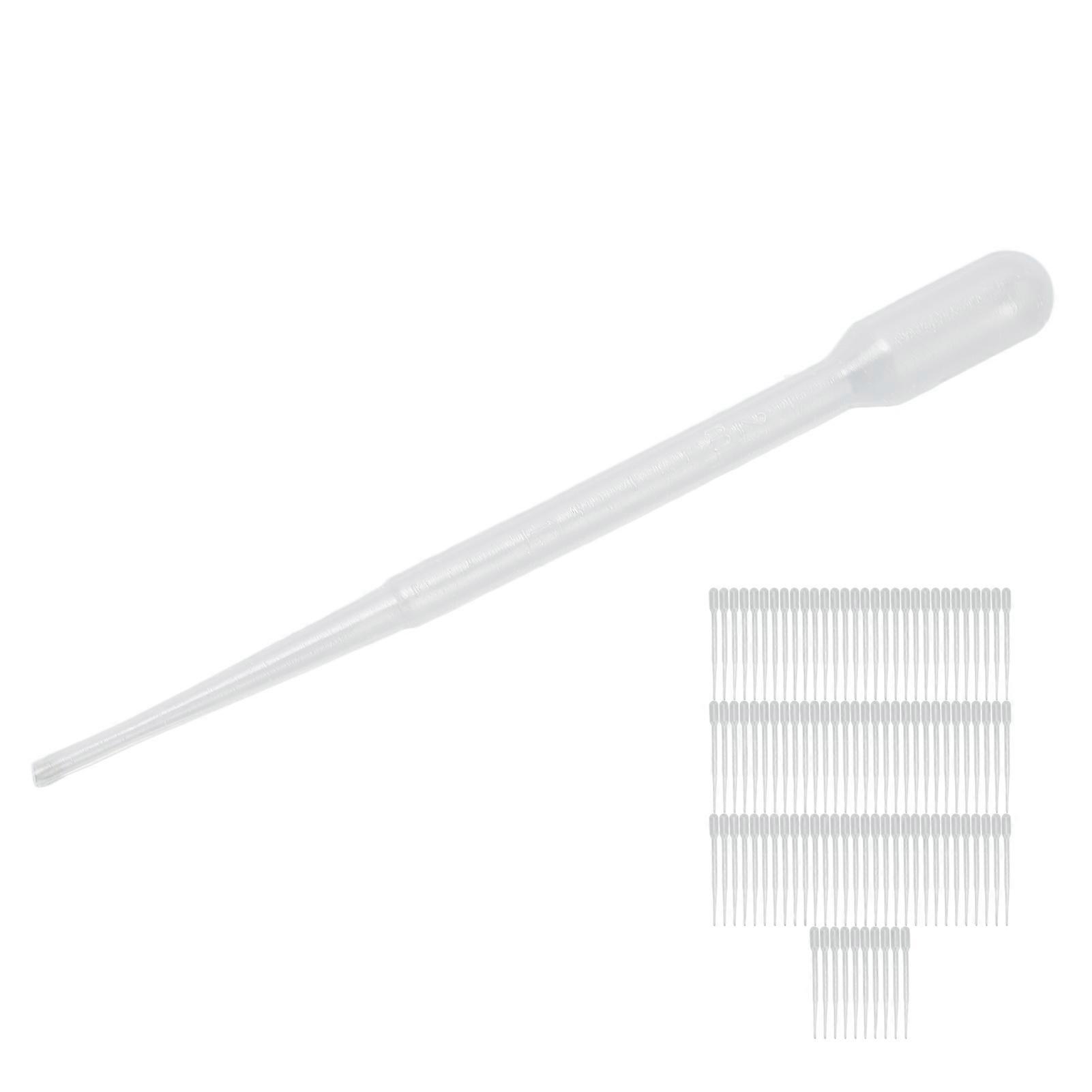 100pcs Calibrated Plastic Transfer Pipettes for Lab