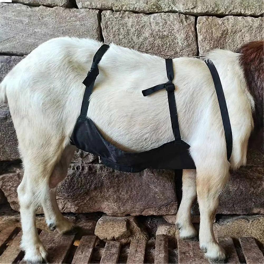 ブラック(A)$Sheepベリーバンド通気性アンチラムクライミング雌羊ベリーバンド草原繁殖羊アンチメイティングベリーバンドラップ羊馬牛