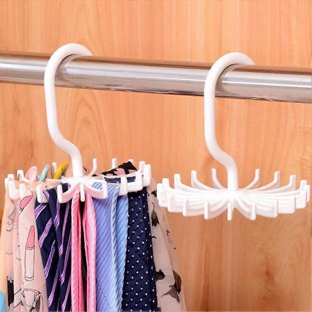 White(A)$Multi-function plastic tie rack