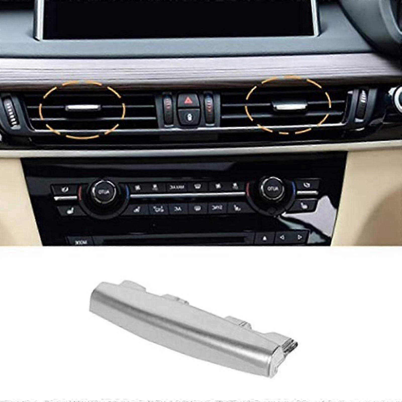 1pcs Air Vent Clip For Bmw X5 X6 14-19, F15 F16 Vent Grille Tab In Chrome, Durable Abs Material