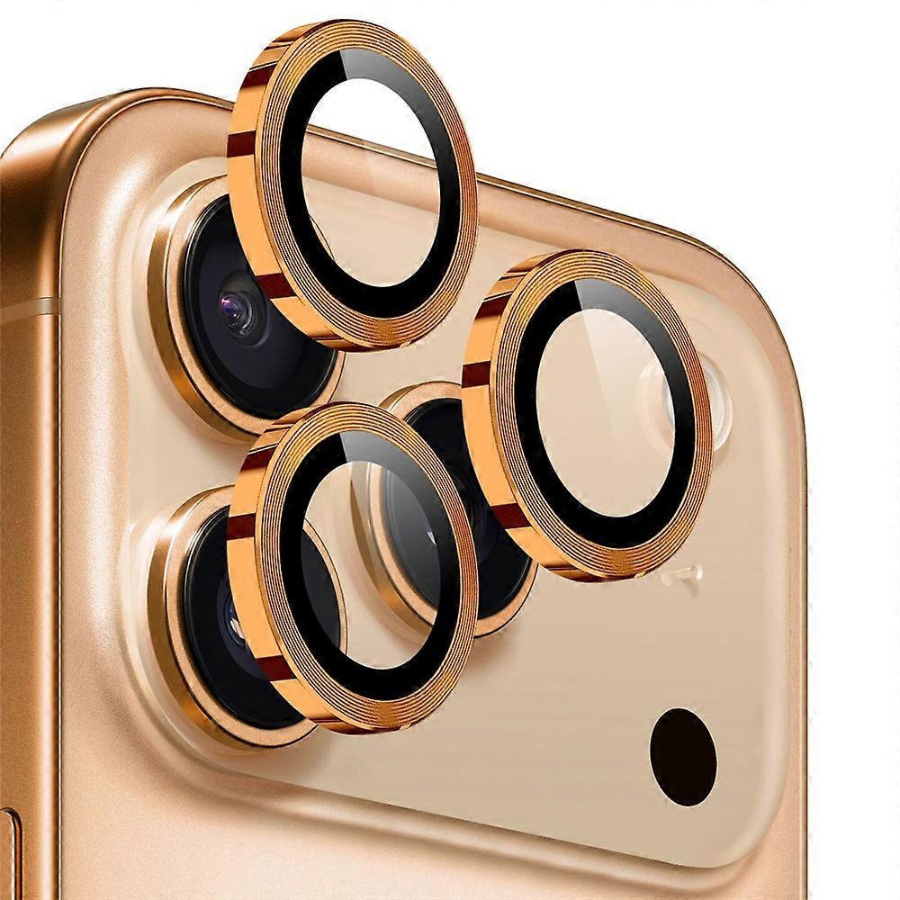 NORTHJO 1セットiPhone17 Pro Max / 17 Pro強化ガラスカメラレンズフィルムCD静脈メタルリングレンズガードに対応