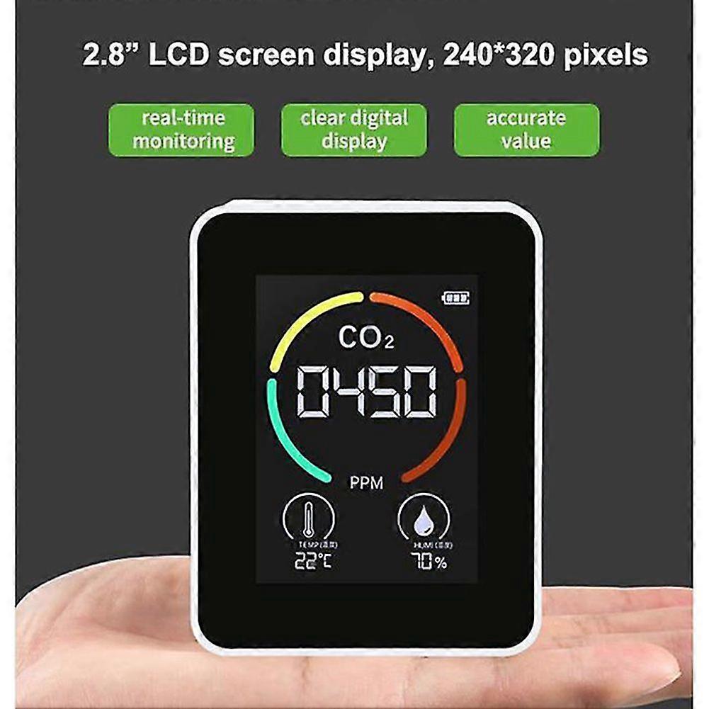 Luftqualitätsmonitor CO2-Detektor Temperatur Luftfeuchtigkeit Halbleitertester