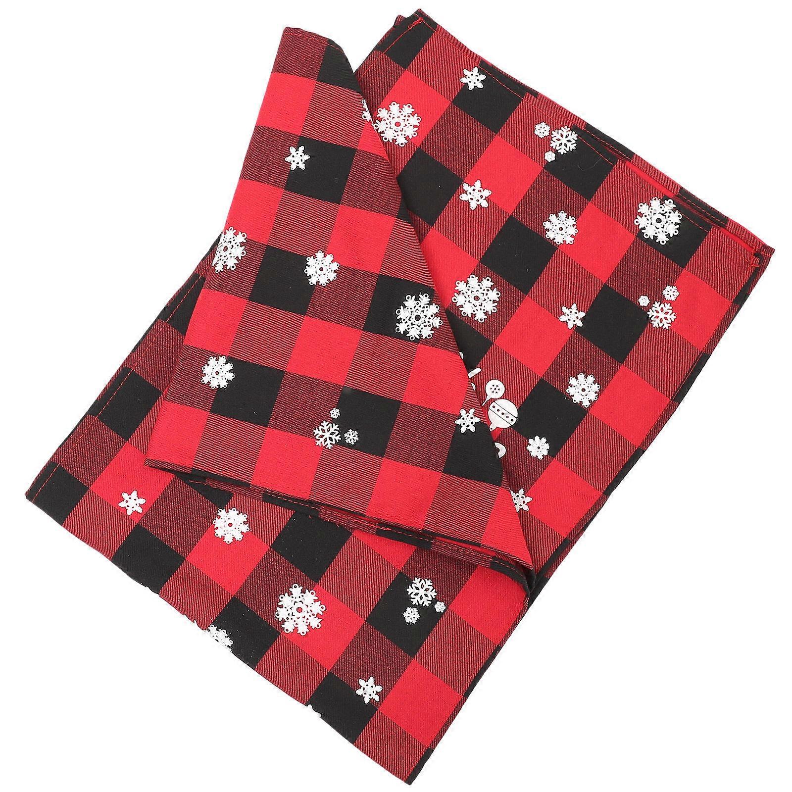 Table Runner Decor Christmas Theme Family Use 180x33cm Assorted Color 1Set