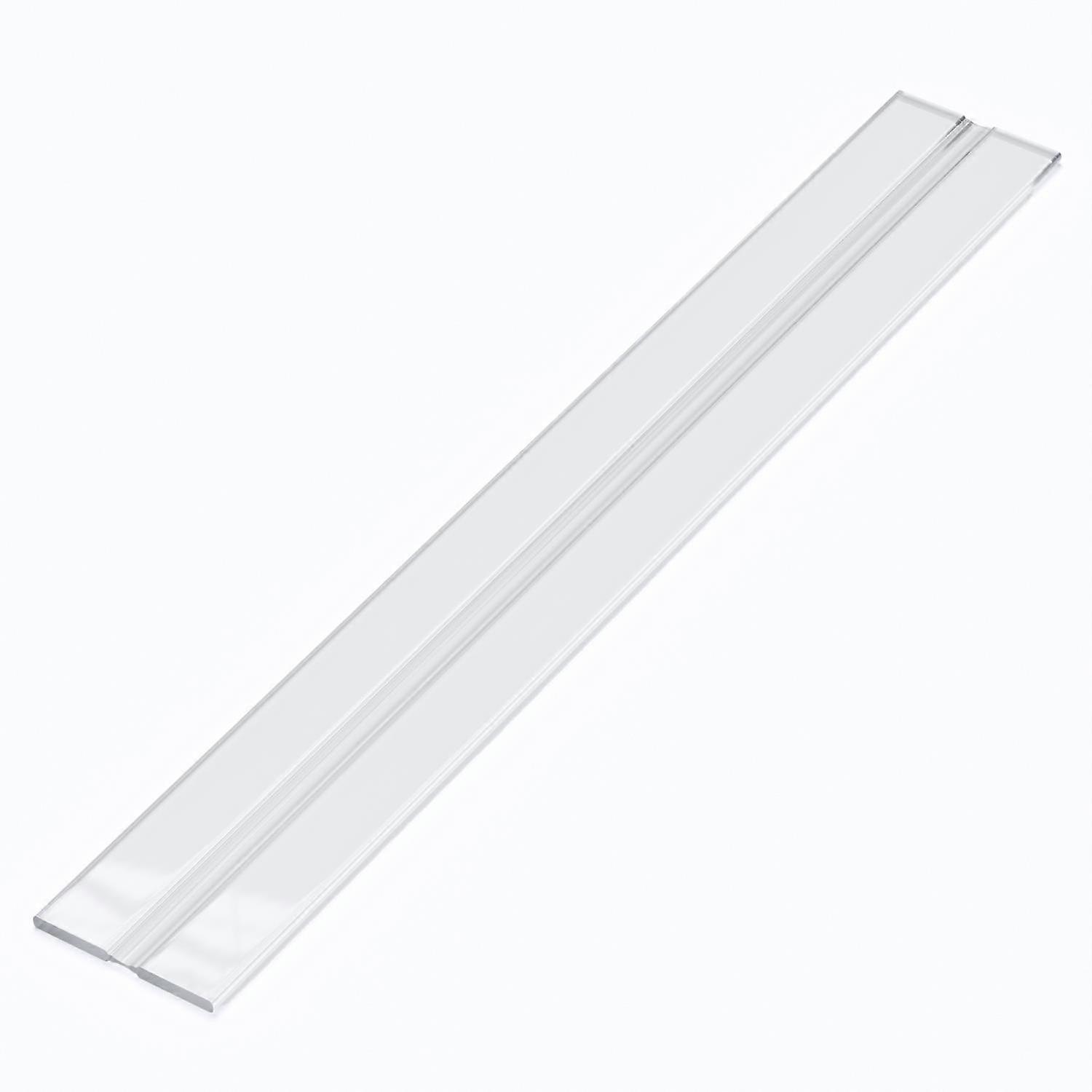 3x Clear, Flexible Acrylic Hinges, 300mm. Low Profile, Living Flex Hinge