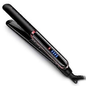Alisador de cabelo preto ajustável profissional cerâmico da chapinha do cabelo para a tomada dos E.U. do salão de beleza 110VYMMR)