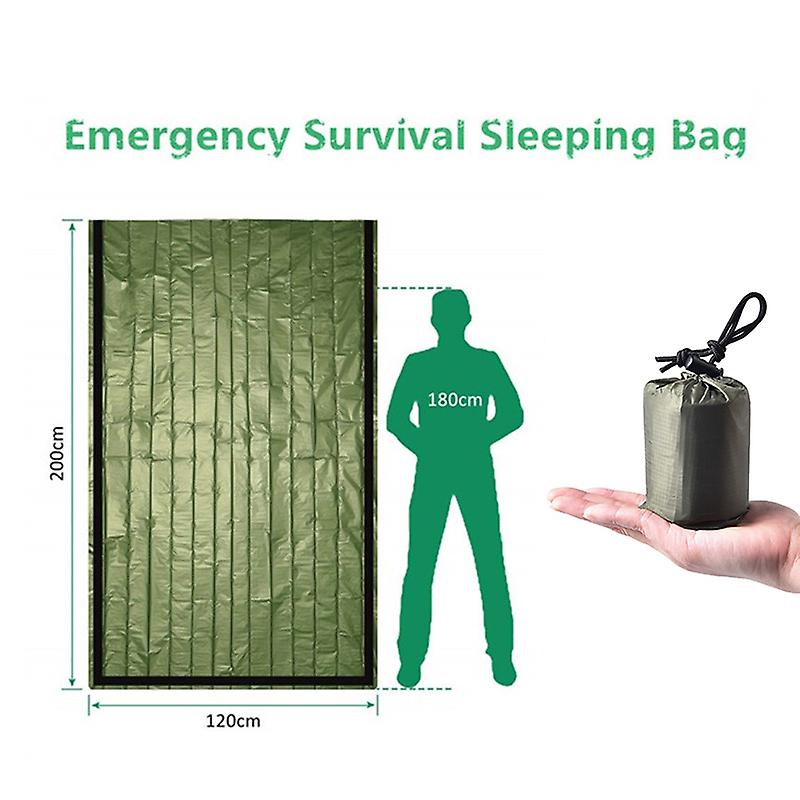 Outdoor Emergency Sleeping Bag Thermal Keep Warm Waterproof First Aid Blanke