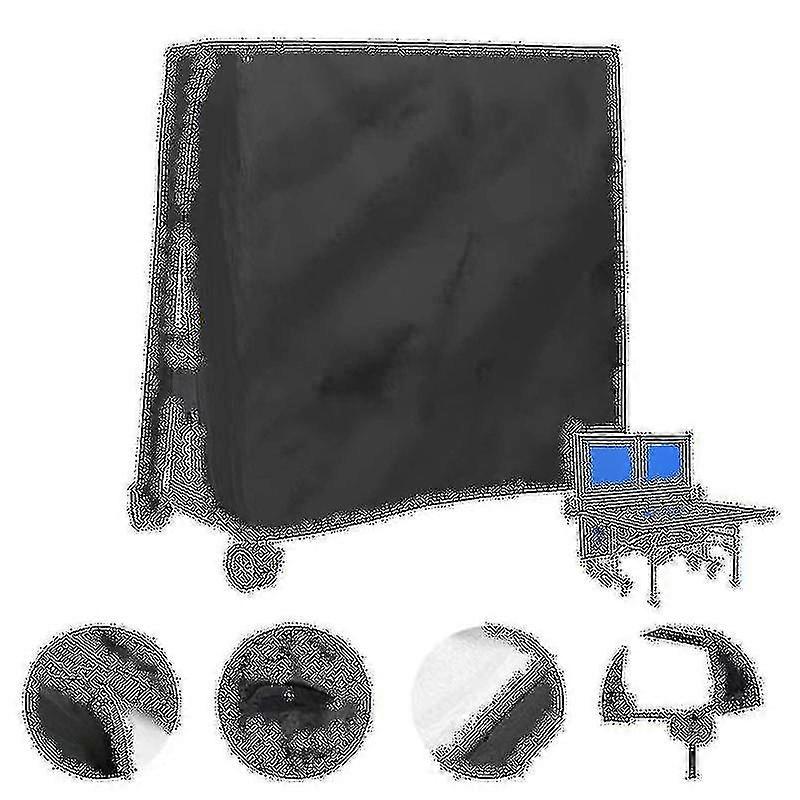 Waterproof & Dustproof Table Tennis Table Cover - Outdoor Protection for 165x70x185cm Tables with Durable Fabric and Secure Fit