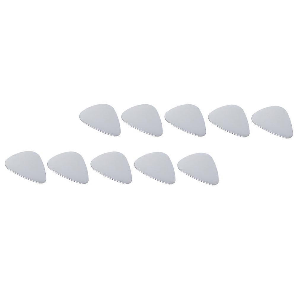 12 pics de guitare en acier inoxydable, plectres double face durables pour guitares acoustiques, basses et électriques - léger, confortable et sonore