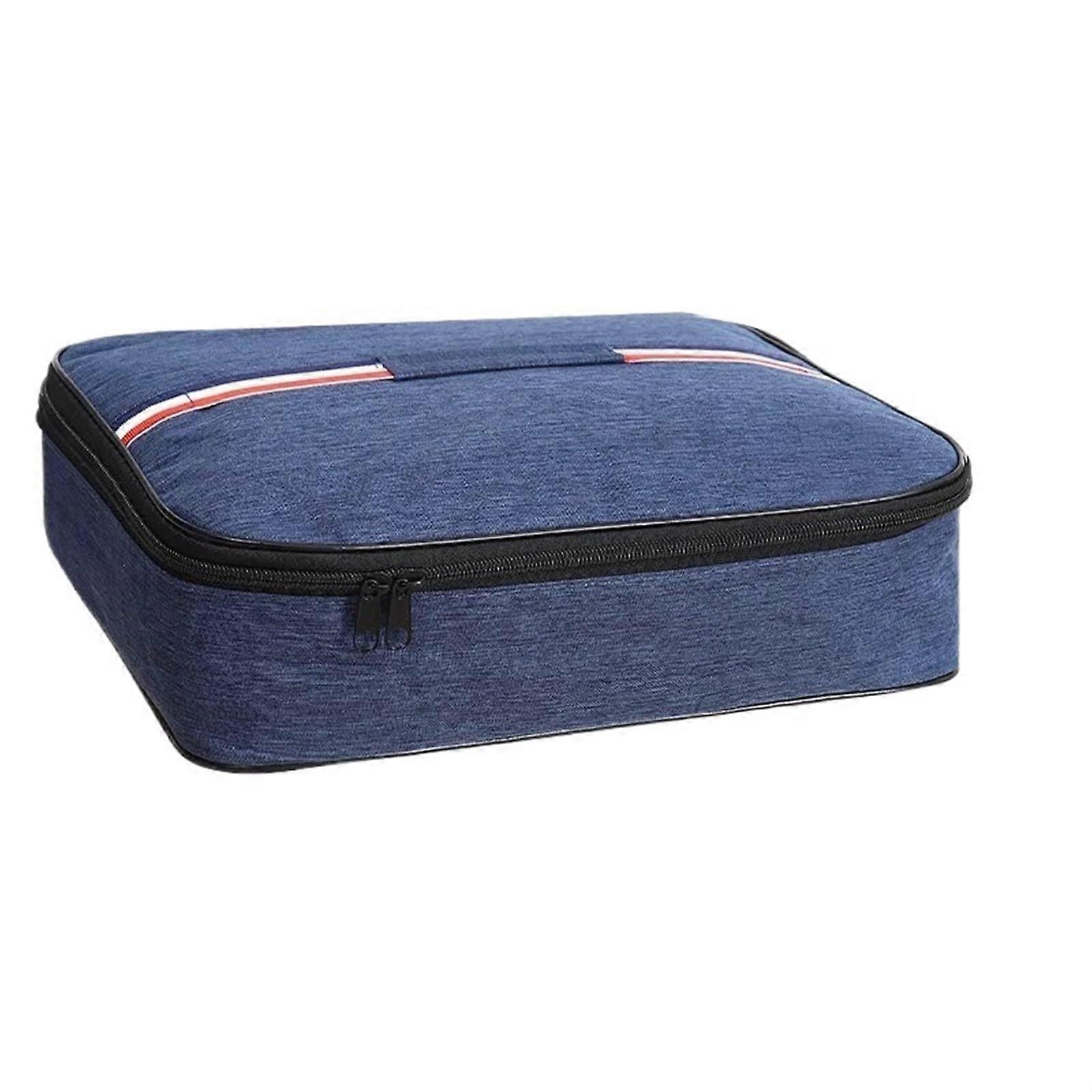 Aluminum Foil Insulated Lunch Box Bag Thickened Square Tote with Adjustable Strap for Easy Carrying and Food Warmth