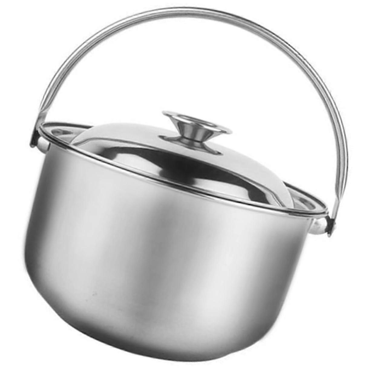 Cooking Preparation Pot with Ergonomic Handle, Multifunctional Soup Pot for Household Use, Temperature Resistant, Dishwasher Safe for Soups