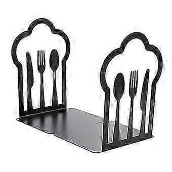 Metal Books Stand Books Holders Books Hollow Out Display Stand for Displaying Pictures, Cookbooks, Notebooks Bookends