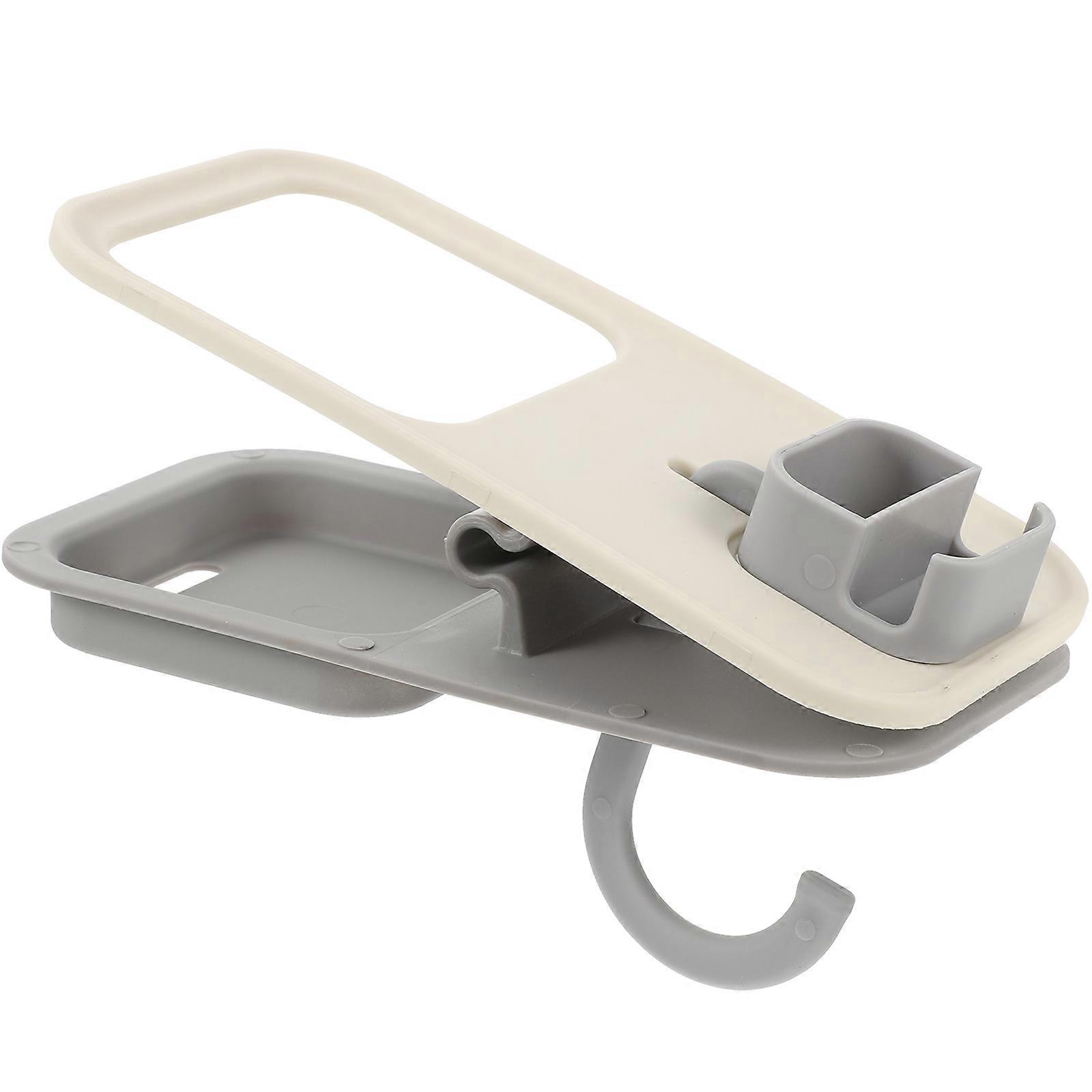 Desk Cup Holder Clip Clamp for Home Office – Compact Tabletop Water Holder with Extra Storage for Keys & Glasses, Neat Desk Organizer