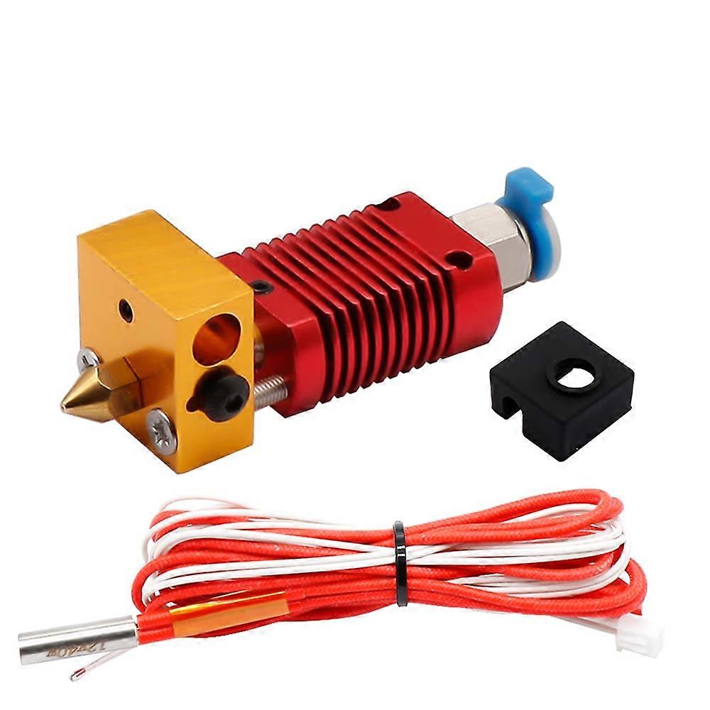 3D Printer Hotend Kit for Ender-3 CR-10 CR-10s, 1.75mm Extruder with 0.4mm Nozzle, Aluminum Heat Block, 12V Full Kit