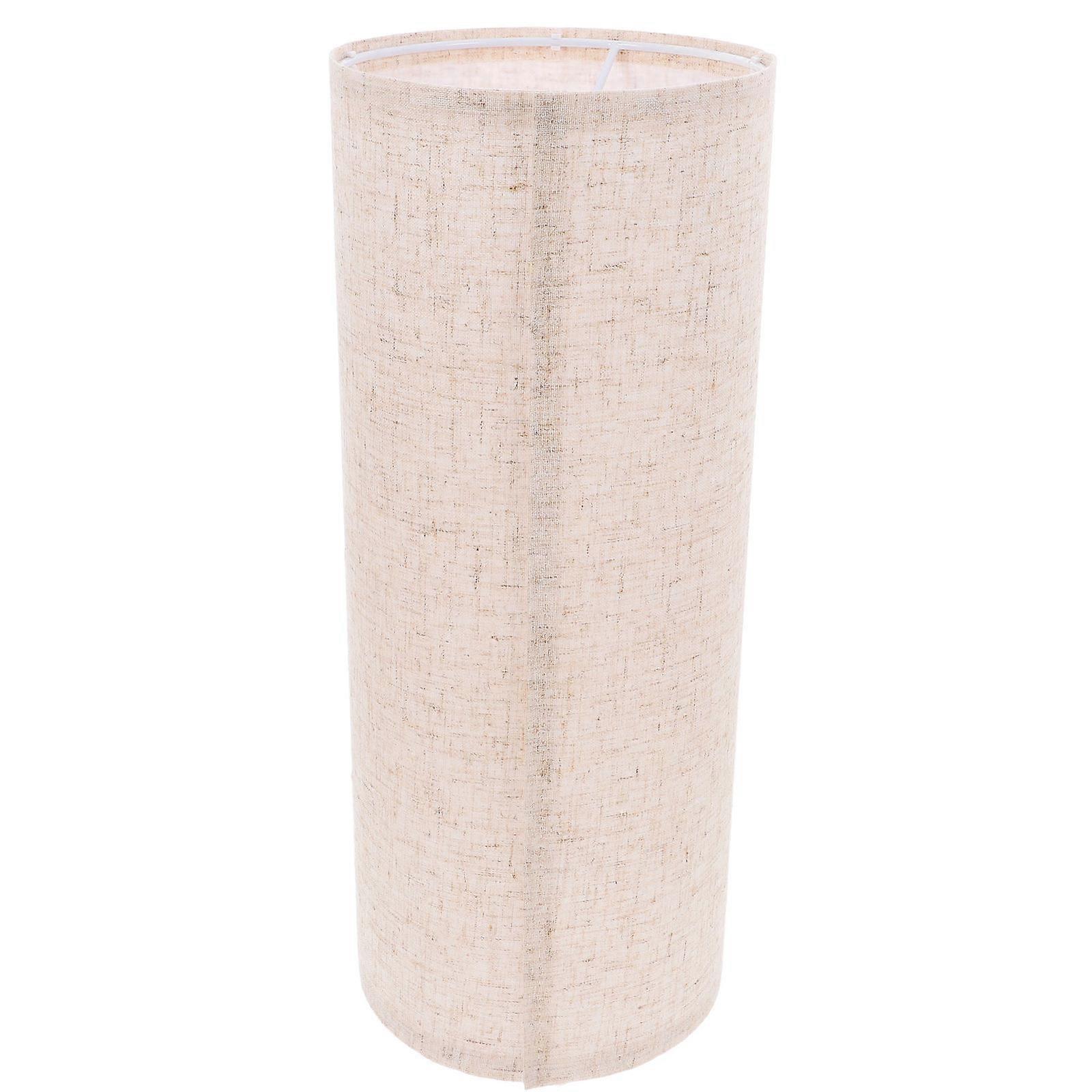 Replacement Lamp Shade Khaki Color Fabric Iron Material For Floor Lamps Office Use Sturdy Design 1Pack