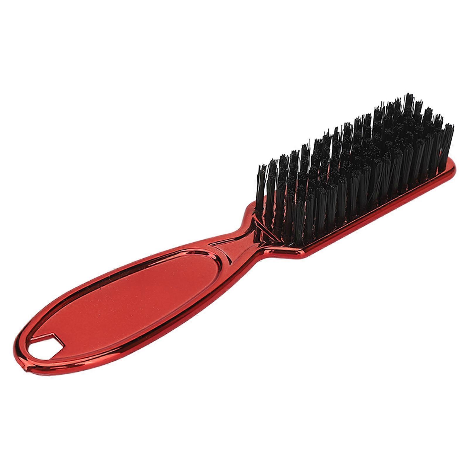 Men Beard Styling Comb Beard Grooming Brush Haircut Styling Comb Handle Multifunctional Brush Red