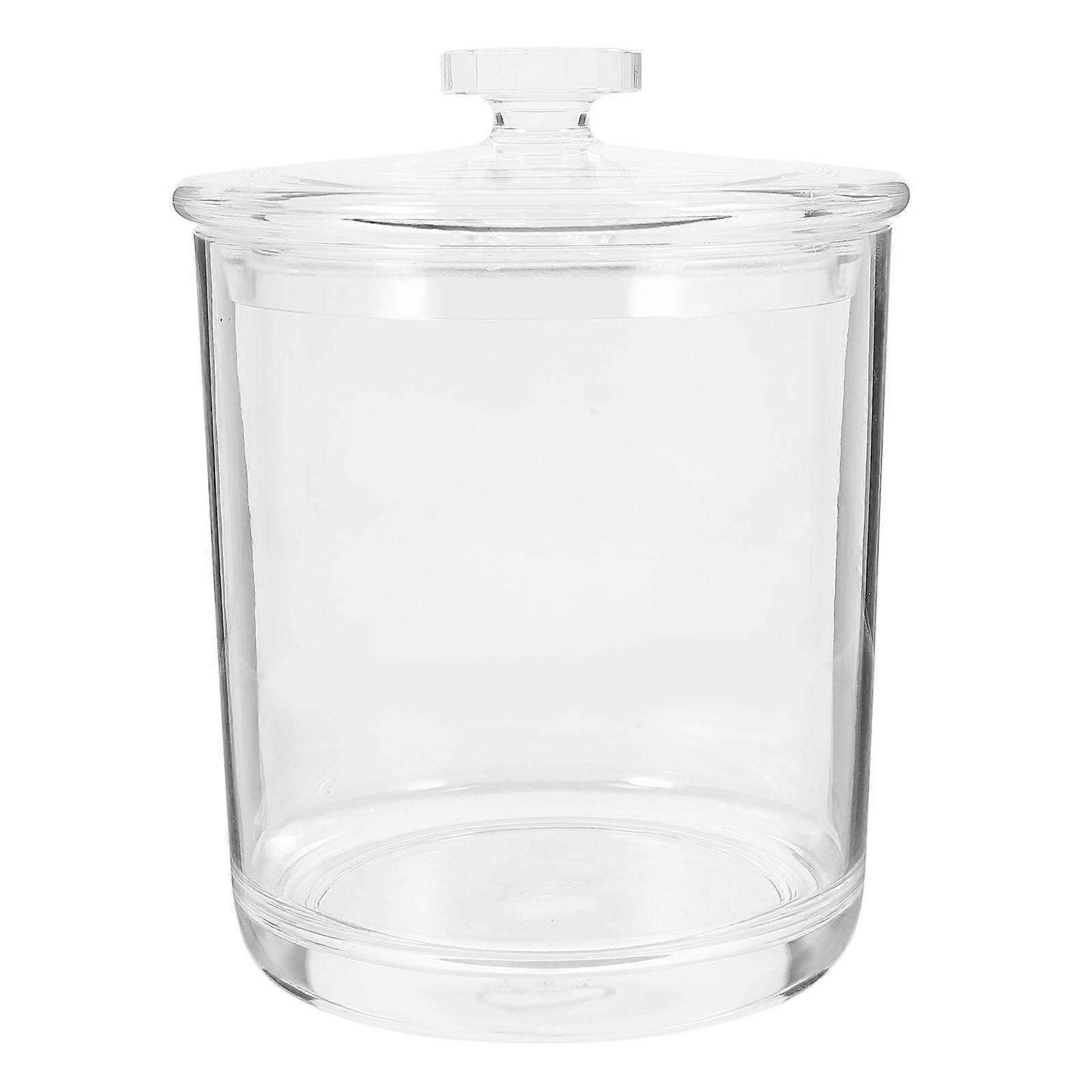 Clear Tea Can Tea Storage Holder Desktop Tea Storage Container Snack Jar Candy Canister