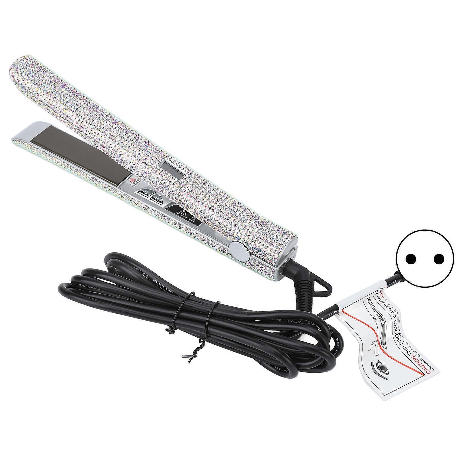 150W Hair Straightener Rhinestone Electric 2 in 1 Faster Shape LCD Display Temperature Changeable EU Plug 220V
