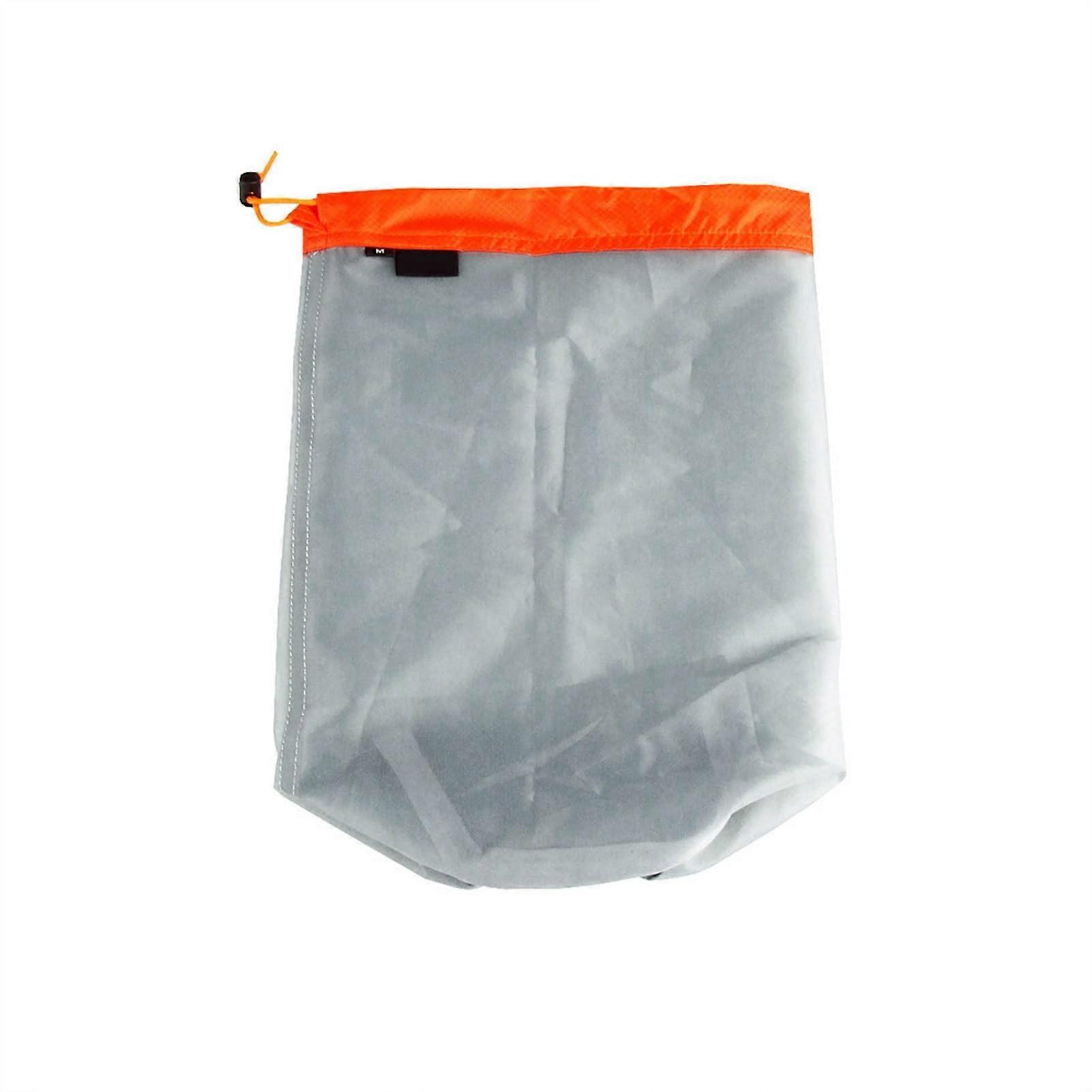 Mesh Bag, Camping Mesh Bag, Mesh Bag, Drawstring Mesh Bag, Mesh Storage Bag, Mesh Bag, Mesh Bag, Equipment Bags XXL is black.