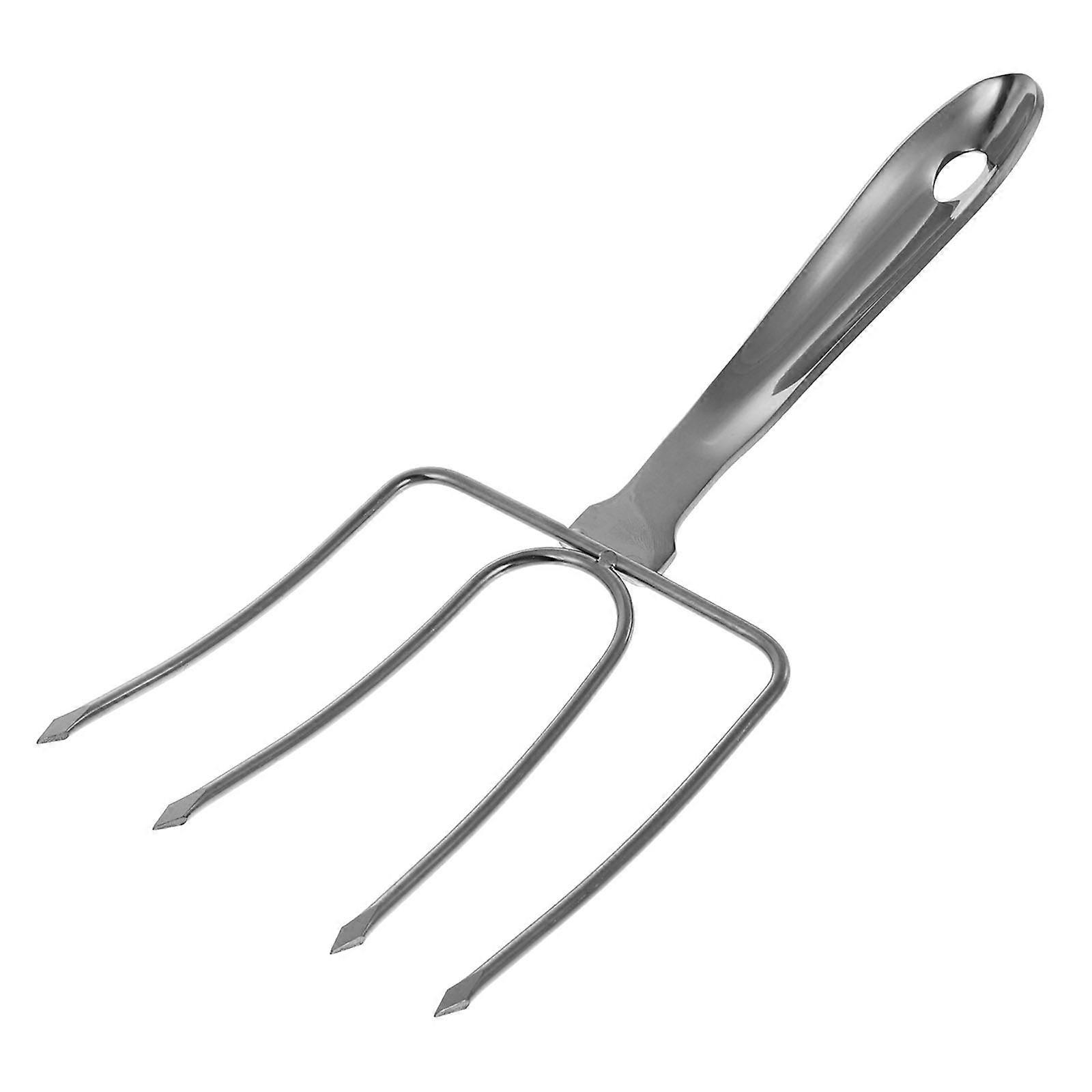 Stainless Steel Turkey Lifting Fork for Kitchen with Ergonomic Handle Great for Roasting 12.5 inches
