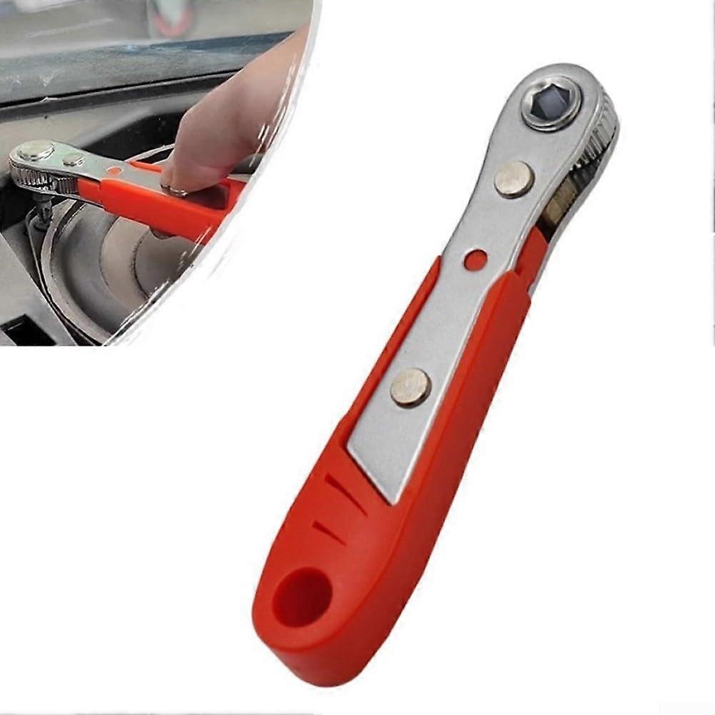 Slim design, 10.2 cm hex ratchet wrench with quickrelease functionality
