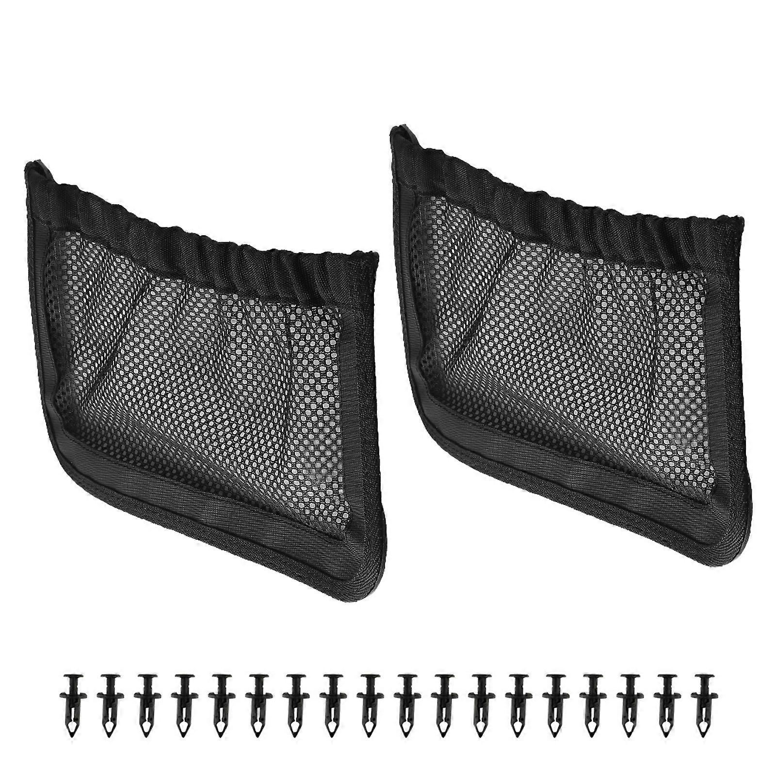 Polyester Fabric UTV Rear Cargo Bag Storage Basket Net with Adjustable Mesh Pockets for All Terrain Vehicles 715003019 Multicolor