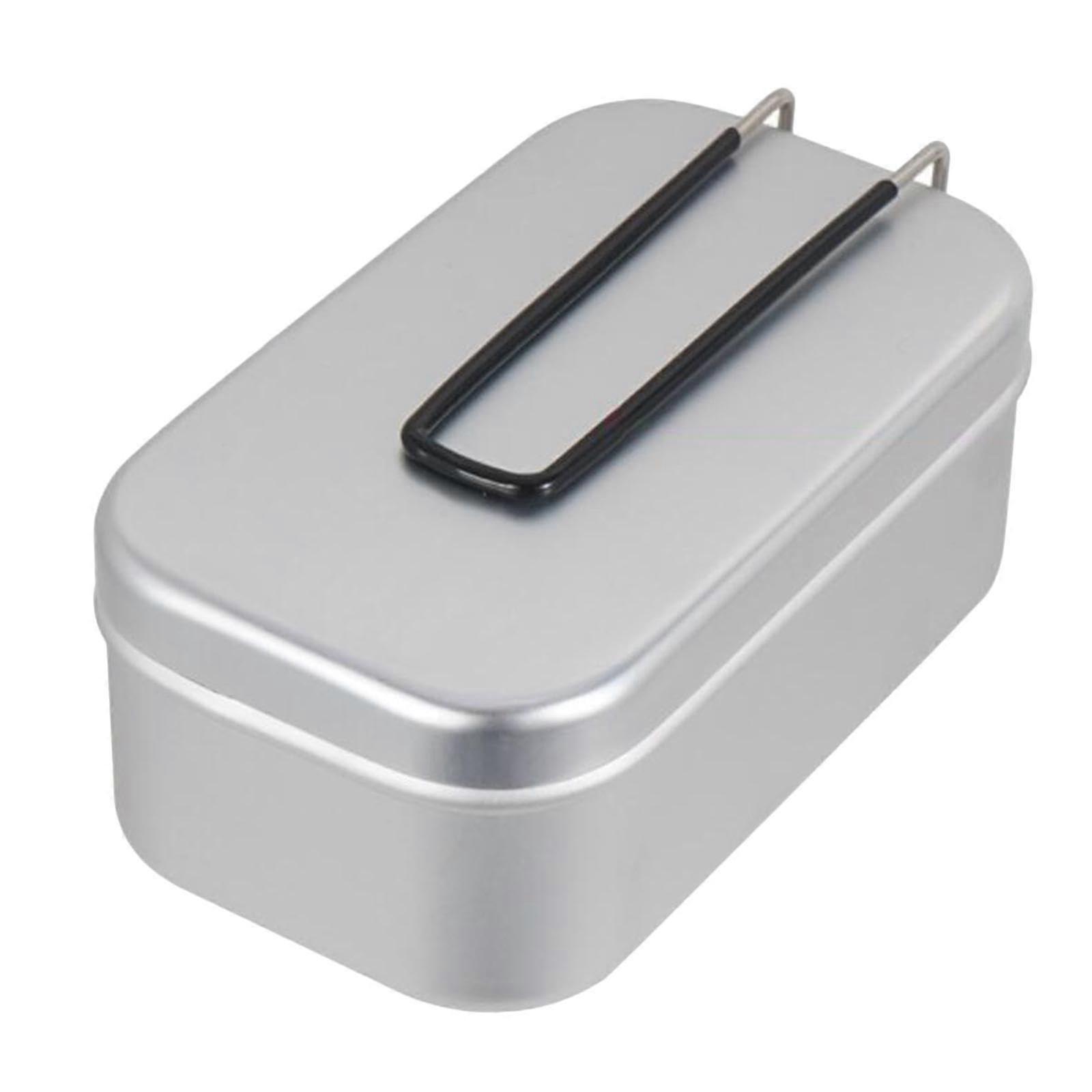 Portable and durable bento lunchbox, steamer with foldable handle, cookware for camping and picnics, lunch box