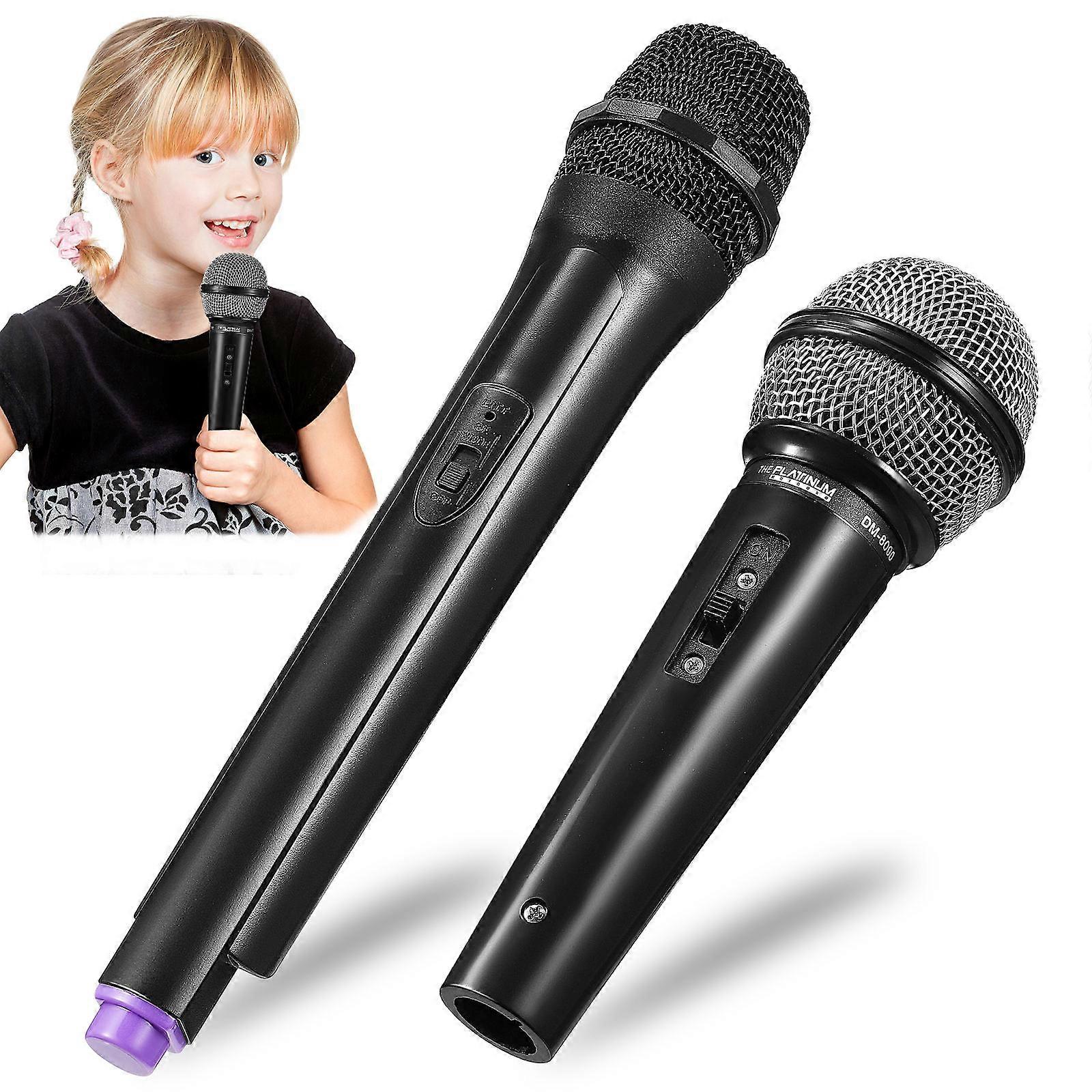 4pcs Plastic Microphone Props for Party, Stage & Role Play Fun – Ideal for Young Performers