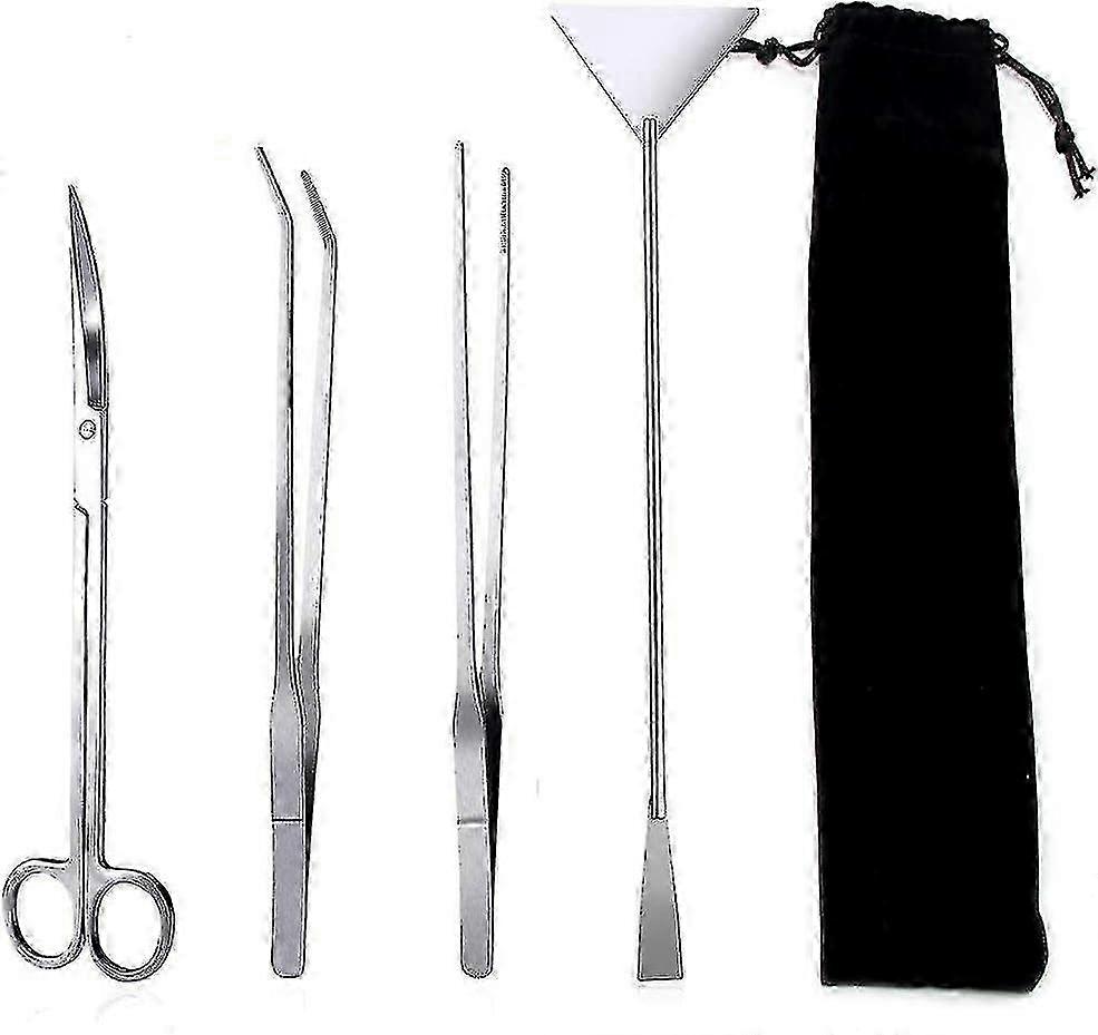 in 1 Aquarium Scissors, Tank Tweezers Scissors Spatula Tool Set,Stainless Steel,Aquascaping Tool for Aquarium 2025