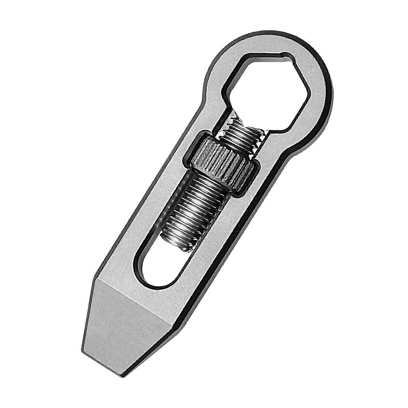 Miniature Multifunctional Pry Bar Adjustable Wrench Tool for Outdoor Camping Repairs and Fixes