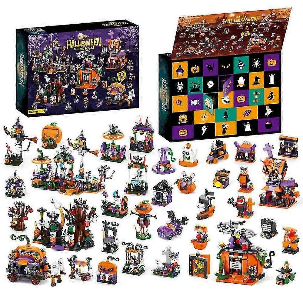 Calendar de Advent de Halloween, Decorațiuni de Halloween, Calendar de Advent pentru copii, numărătoare inversă de 31 de zile, L9031