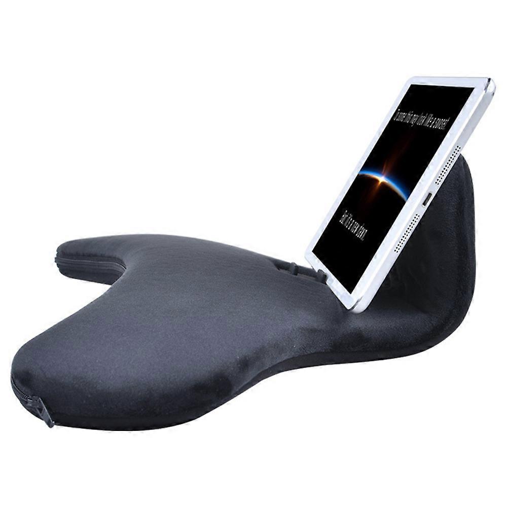 TKdaddy ZJ-03 Tablethouder Multi-Angle Soft Pillow Lap Stand voor iPad / iPhone 16 / 16 Plus / 16 Pro / 16 Pro Max Zwart