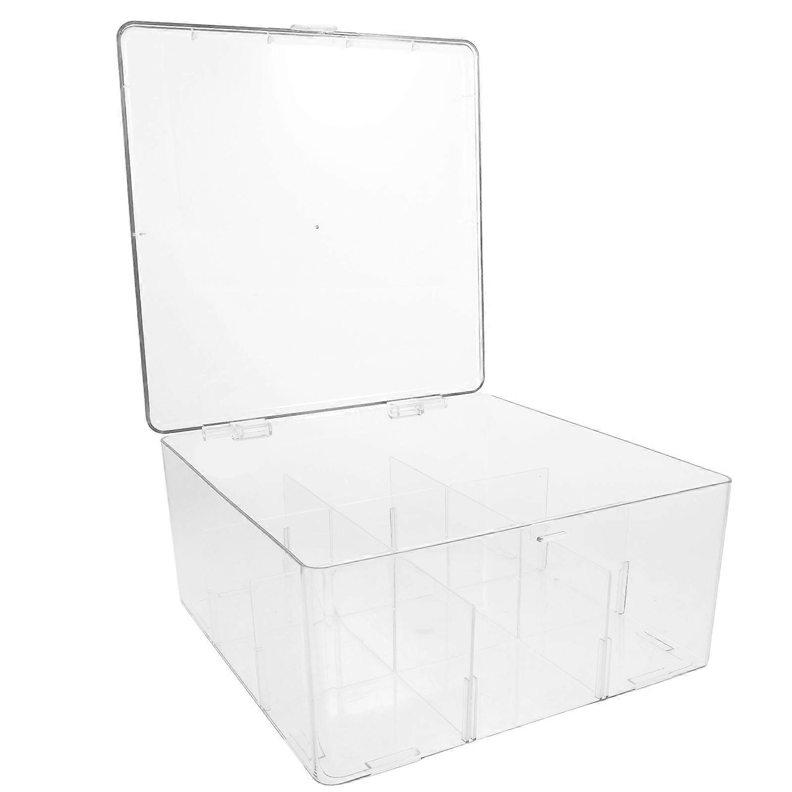 Acrylic Card Storage Box with Lid for Game Cards 1 Set Gaming Card Holder and Organizing Box