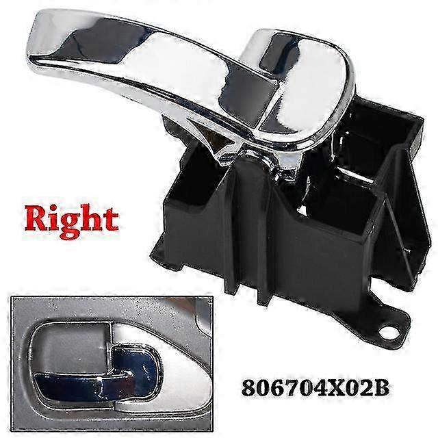 Inner Door Handle Knob Lock Cover Set for Nissan Navara D40 & Pathfinder R51 - Front & Rear Left/Right Replacement Parts 806714X02B 806704X0