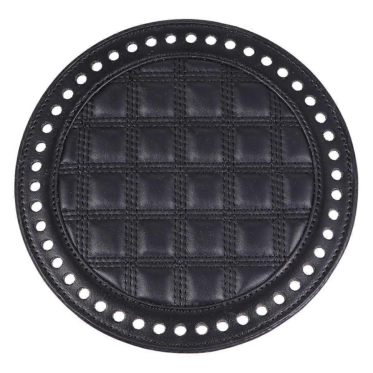 Artificial Bag Bottom Base for DIY Bags Fashion Black Round Shape 18CM