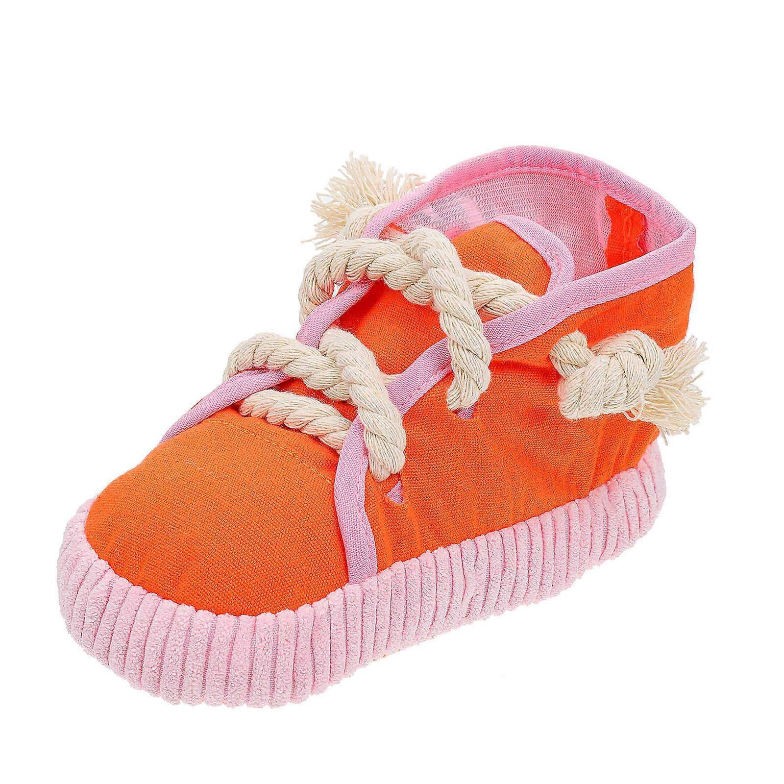 Dog Chew Toys Dog Shoes Toy Puppy Teething Toys Pet Owners Desktop Decoration Cloth Material Training 1Pack